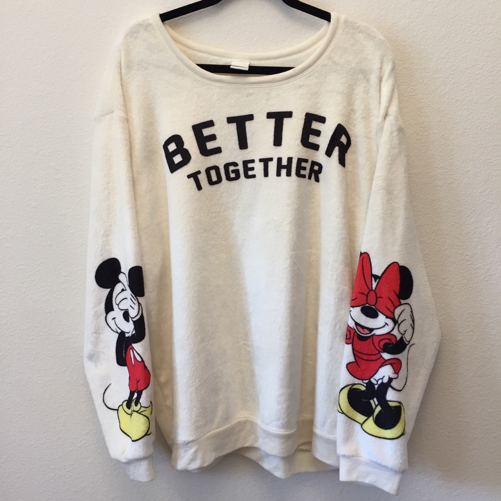 Disney Mickey & Minnie Pullover Sweater